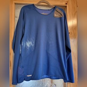 Nike Blue Sphere Dry Long Sleeve Top